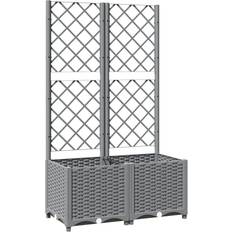 vidaXL Planter Box with Trellis Plantekasse