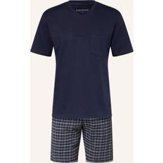 Schiesser Pijama Corto - Azul Noche/Blanco