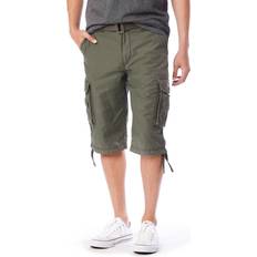 Unionbay Men's Cordova Messenger Belted Cargo Shorts, 30, Brt Green