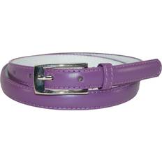 Purple - Women Belts CTM Skinny Leather Dress Belt (Women)