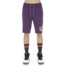 Men - Purple Shorts Cult Of Individuality Men's French Terry Drawstring Shorts Purple Purple