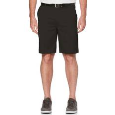 PGA tour Men's Big & Tall Flat Front Active Waistband Shorts - Black