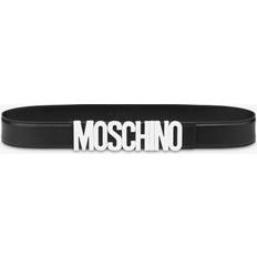 Homme - Or Ceintures Moschino Logo Buckle Leather Belt - Women's