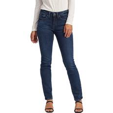 Silver Jeans Suki Mid Rise Straight Leg Dark Indigo x