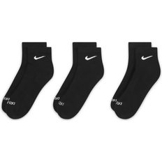 XS Socks NIKE Everyday Plus Cushioned Ankle Training Socks 3-pack - Black/White