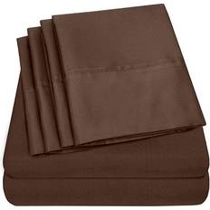 Sweet Home Collection 1500 Supreme Series Bed Sheet Red, Pink, Blue, Purple, Beige, Brown, Black (259.1x233.7cm)