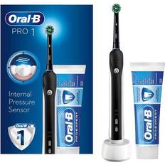 Pulsating Electric Toothbrushes Oral-B Pro 1 650 Crossaction Electric Toothbrush + Pro Expert Toothpaste