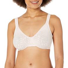 Brown - Women Bras Olga Sheer Leaves Minimizer Bra