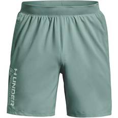 Joggershortsit - Vihreä Under Armour Launch SW Wordmark 7" Short Hose