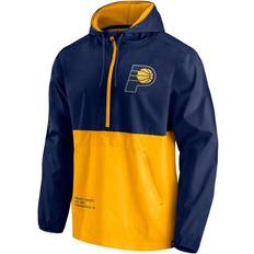 Gold Jumpers Fanatics Men's Indiana Pacers Anorak Block Party Windbreaker Half-Zip Hoodie