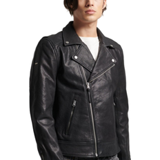 Leather biker jacket Superdry Moto Leather Biker Jacket