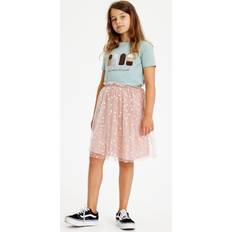 Piger - Viskose Nederdele The New Tngracelyn Skirt Peach Beige