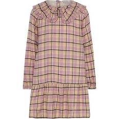 Minymo Checked Dress - Lilas