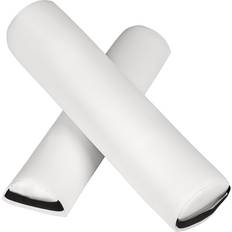 Rouleaux en Mousse tectake 2 Coussins Rouleaux de Table de Massage pour Cou et Genoux blanc