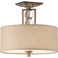 Bronze Ceiling Flush Lights Loops 3 Bulb Semi Ceiling Flush Light