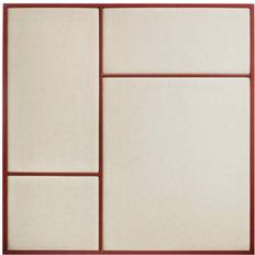 Nouveau Pin Notice Board Medium Basque Red