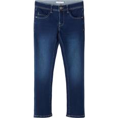 Kid's Super Soft Slim Fit Jeans - Dark Blue Denim 