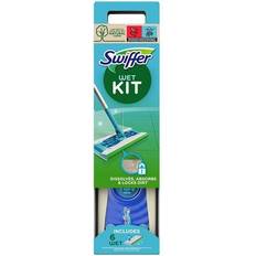 Swiffer Manici per Scope e Scope Swiffer Starter Kit Wet Scopa + 6 Panni Umidi - 5 - Include 1 Scopa