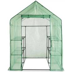 Greenhouses VonHaus Walk In Greenhouse Stainless steel PVC Plastic