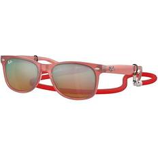 Kinder Sonnenbrillen Ray-Ban New Wayfarer Kids Summer Capsule Sonnenbrillen Opalrot Fassung