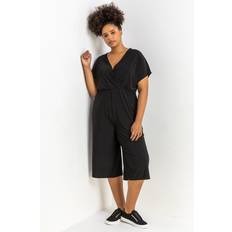 Jumpsuits & Overalls Roman Curve Wrap Culotte Jumpsuit