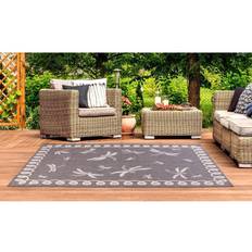 Lord of Rugs 200x290cm 6'7''x9'6'' Terrace Dragonfly Silver, Grey