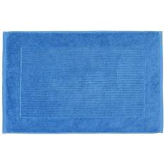 Blue Bath Mats Homescapes Plain Cotton Cobalt Bath Mat Blue