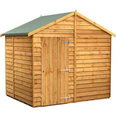 power Sheds 6 8ft Overlap Dip Treated Windowless Shed (Building Area )