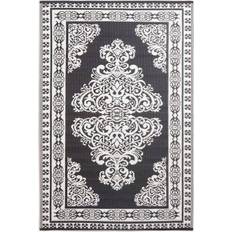 Homescapes Motif Reversible Rug White, Black