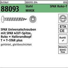 Building Materials Spax Universalschraube 5.0 x 25 mm 500 Pieces