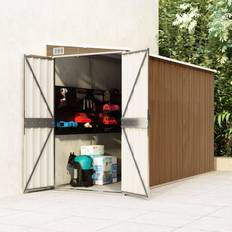 Dependances vidaXL Giardino A Parete Marrone 118x288x178cm Acciaio Zincato