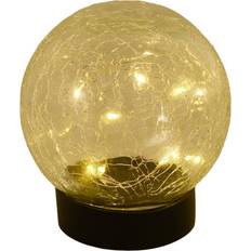 Näve Crackle solcelle Bordlampe