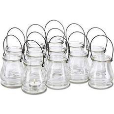 Relaxdays Glass Tea Light Lantern