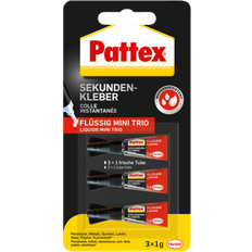 Pegamentos Multiusos Pattex Sekundenkleber Classic MINI-TRIO 3 x 1 g