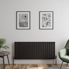 Duratherm DuraTherm Horizontal Single Panel Designer Radiator 600 1440mm Black