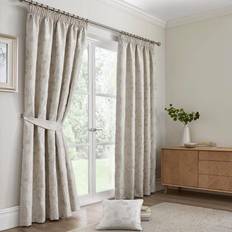 Curtains & Accessories Floral Woven Jacquard Lined Pencil