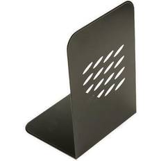 Zeitschriftenhalter Q-CONNECT Buchstützen Metall Schwarz 134 x 190 x 110 mm 2 Stück Zeitschriftenhalter