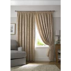 Ideal Textiles Latte Lined Curtains, Trailing