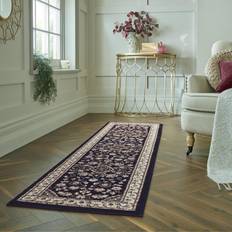 Carpets & Rugs Navy, 66x230cm 2'5"x7'7" Runner Traditional Blue