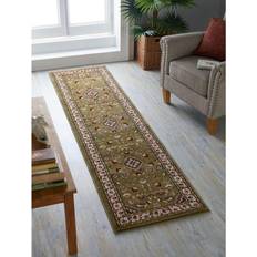 Carpets & Rugs 66x230cm 2'5"x7'7" Runner Traditional Green