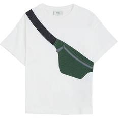 Børn - Hvid Skuldertasker Fendi Boy's Kids Crossbody Bag Printed T-Shirt White