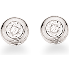 Diamanter Scrouples Donut Karat Hvidguld Ørestikker med Diamanter 0,02 Carat W/SI