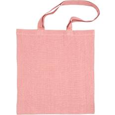 Billiga Toteväskor Creativ Company Tote bag, stl. 38x42 cm, 185 g, rosa, 1 f�rp