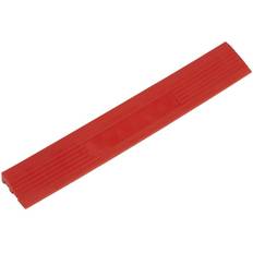 Sealey FT3ERM 400 x 60mm Red Polypropylene Floor Tile Edge 6pk