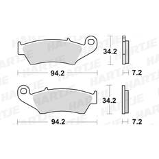 Pièces de Vélo TRW Sinter Offroad MCB669SI Kit