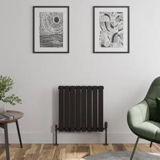 Duratherm DuraTherm Horizontal Single Panel Designer Radiator 600 604mm Black