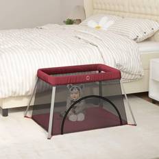 Rouge Accessoires de lit vidaXL Rouge Tissu de Lin