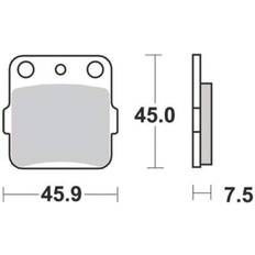 Pièces de Vélo TRW Sinter Offroad MCB561SI Kit De Plaquettes De Frein