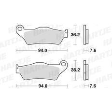 Pièces de Vélo TRW Sinter Street MCB648SH