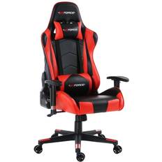 GTForce GTFORCE Pro FX Reclining Sports Racing Gaming Office Chair Red